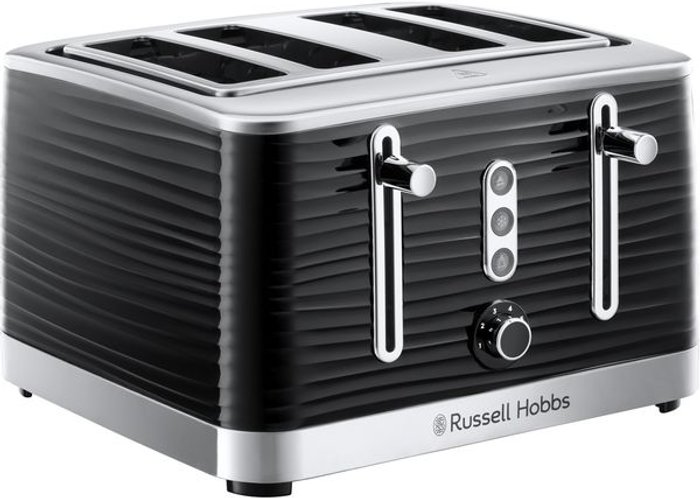 Currys Business | Russell Hobbs Russell Hobbs Inspire 24381 4 Slice Toaster - Black Russell Hobbs Russell Hobbs Inspire 24381 4 Slice Toaster - Black