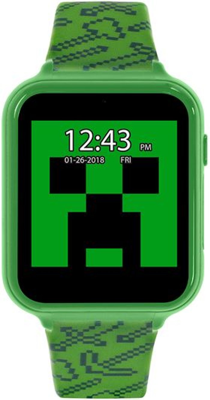 Currys Business | Reflex REFLEX Minecraft Interactive Smart Watch for Kids - Green, Green,Black Reflex REFLEX Minecraft Interactive Smart Watch for Kids - Green, Green,Black