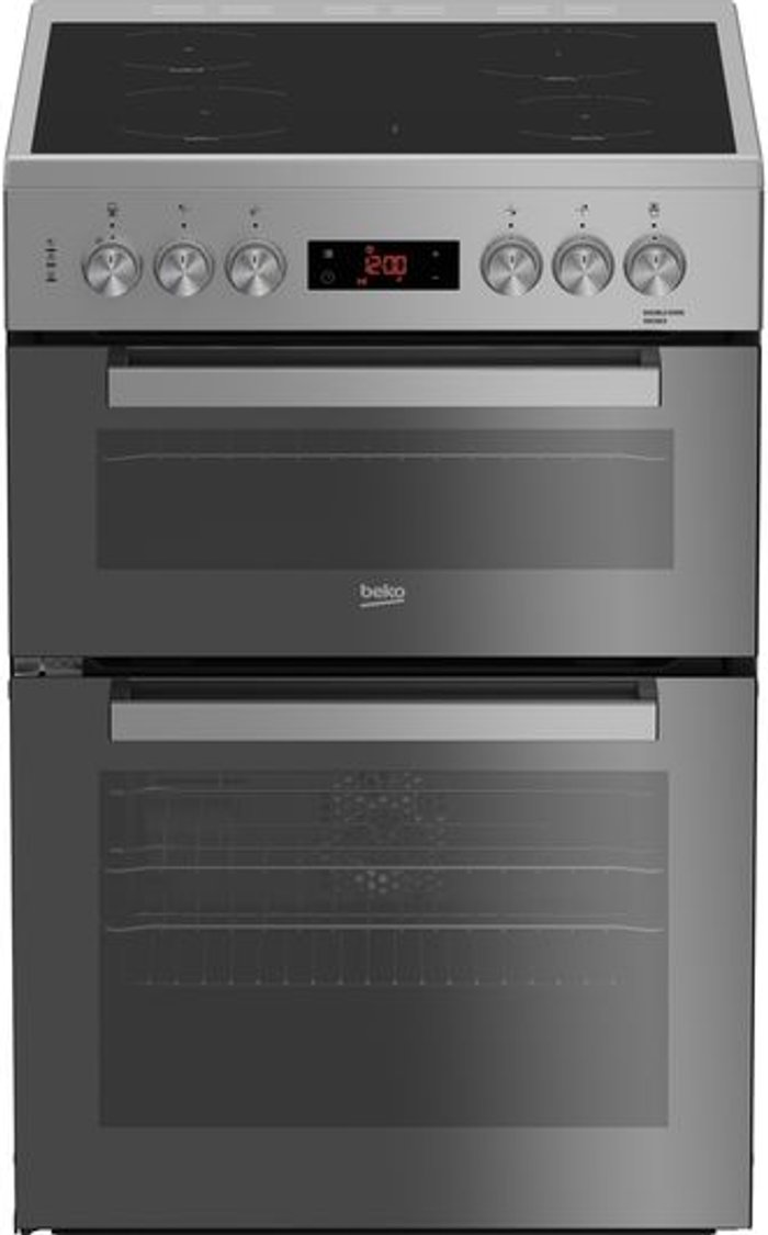 Currys Business | Beko BEKO Pro XDC663SM 60 cm Electric Cooker - Silver, Silver/Grey Beko BEKO Pro XDC663SM 60 cm Electric Cooker - Silver, Silver/Grey