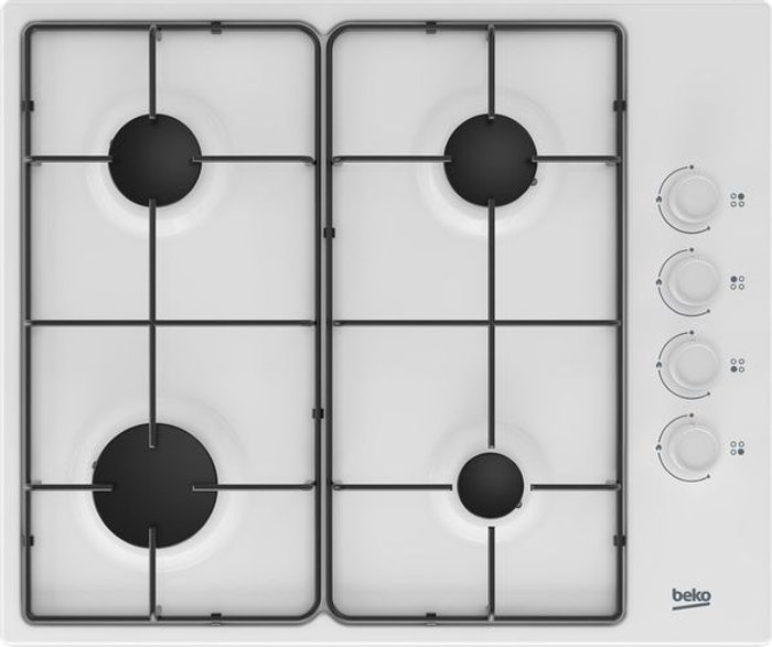 Currys Business | Beko BEKO HIBG64120SW Gas Hob - White Beko BEKO HIBG64120SW Gas Hob - White
