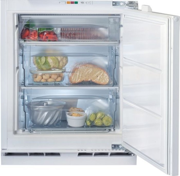 Currys Business | Hotpoint Hotpoint HZA1.UK1 Aquarius 91L Static Built-Under Freezer - White Hotpoint Hotpoint HZA1.UK1 Aquarius 91L Static Built-Under Freezer - White