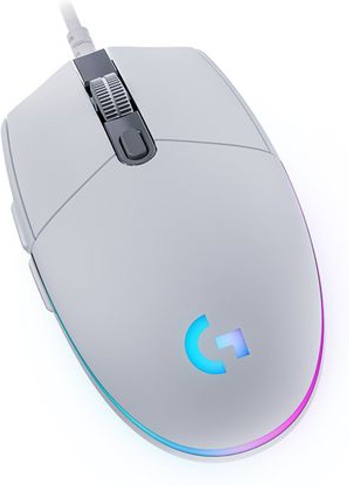 Currys Business | Logitech LOGITECH G203 Lightsync Optical Gaming Mouse - White, White Logitech LOGITECH G203 Lightsync Optical Gaming Mouse - White, White