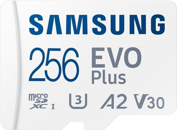 Currys Business | Samsung SAMSUNG EVO Plus Class 10 microSDXC Memory Card - 256 GB Samsung SAMSUNG EVO Plus Class 10 microSDXC Memory Card - 256 GB
