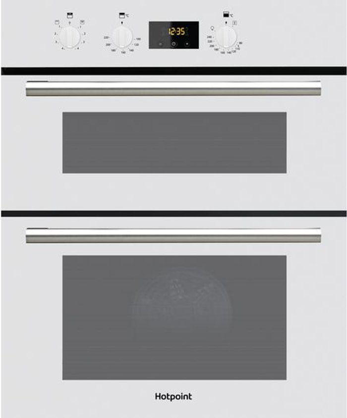 Currys Business | Hotpoint HOTPOINT Class 2 DU2 540 Electric Built-under Double Oven - White Hotpoint HOTPOINT Class 2 DU2 540 Electric Built-under Double Oven - White