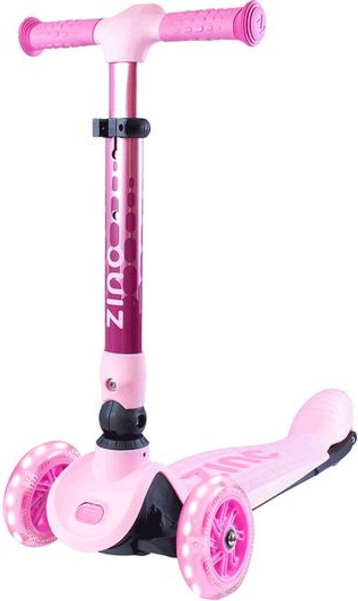 Currys Business | ZINC ZINC Flyte Folding Kids Scooter - Ruby Pink ZINC ZINC Flyte Folding Kids Scooter - Ruby Pink