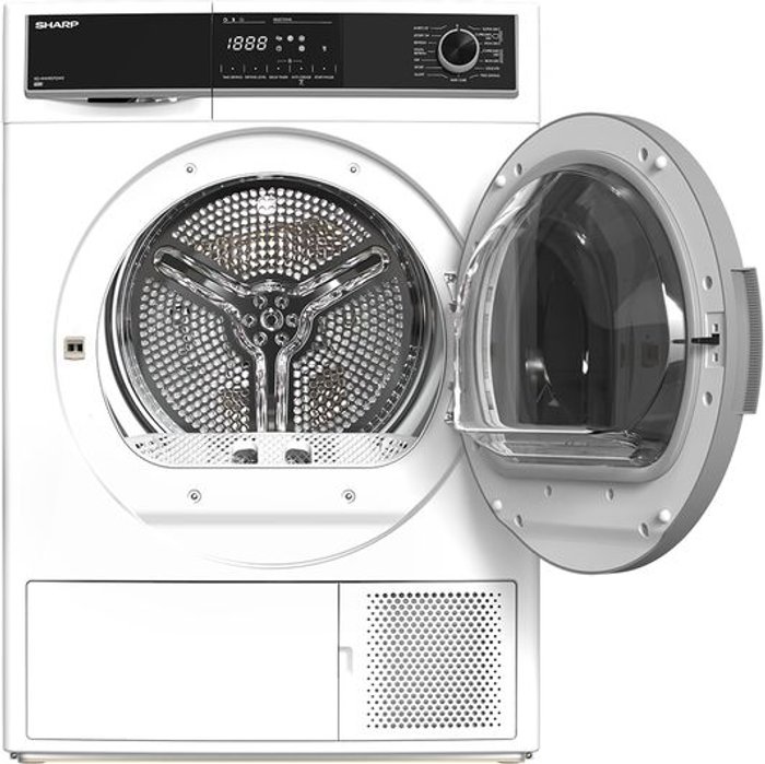 Currys Business | Sharp SHARP KD-HHH9S7GW2-EN 9 kg Heat Pump Tumble Dryer - White Sharp SHARP KD-HHH9S7GW2-EN 9 kg Heat Pump Tumble Dryer - White