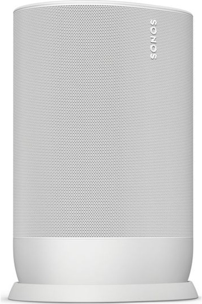 Currys Business | Sonos SONOS Move Portable Wireless Multi-room Speaker with Google Assistant & Amazon Alexa - White Sonos SONOS Move Portable Wireless Multi-room Speaker with Google Assistant & Amazon Alexa - White