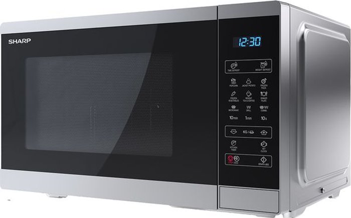 Currys Business | Sharp SHARP YC-MG51U-S Microwave with Grill - Silver Sharp SHARP YC-MG51U-S Microwave with Grill - Silver
