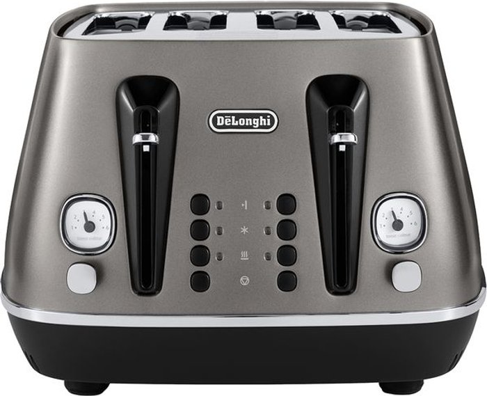 Currys Business | Delonghi DELONGHI Distinta X CTI4003 4-Slice Toaster - Titainium Delonghi DELONGHI Distinta X CTI4003 4-Slice Toaster - Titainium