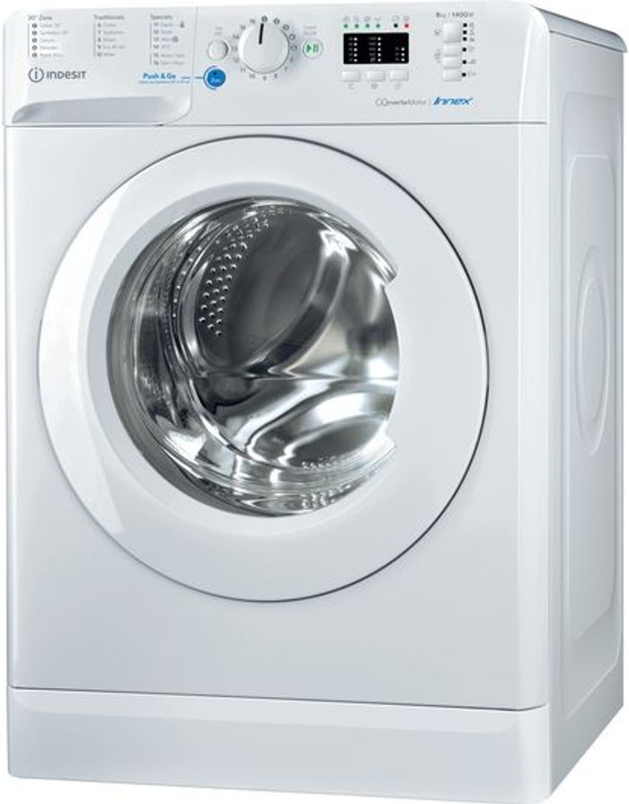 Currys Business | Indesit Indesit Innex BWA81485XWUKN 8Kg Washing Machine with 1400 rpm - White - B Rated Indesit Indesit Innex BWA81485XWUKN 8Kg Washing Machine with 1400 rpm - White - B Rated