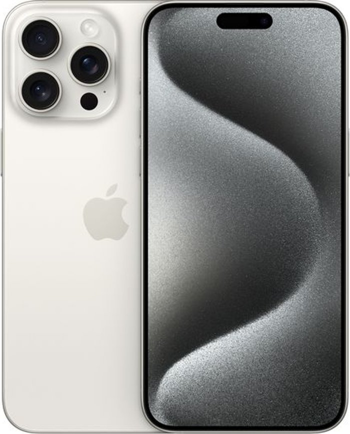 Currys Business | Apple APPLE iPhone 15 Pro Max - 1 TB, White Titanium Apple APPLE iPhone 15 Pro Max - 1 TB, White Titanium