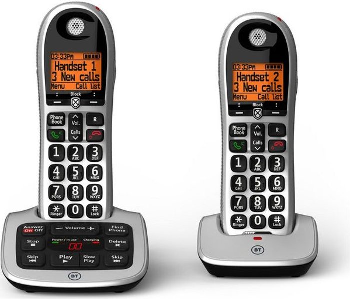 Currys Business | BT BT 4600 Cordless Phone with Answering Machine - Twin Handsets BT BT 4600 Cordless Phone with Answering Machine - Twin Handsets