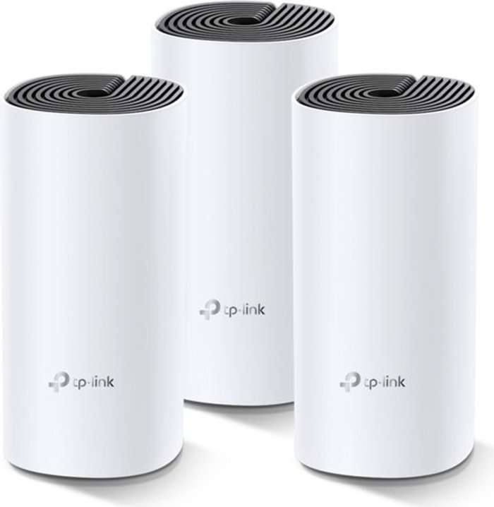 Currys Business | TP-Link TP-LINK Deco M4 Whole Home WiFi System - Triple Pack, White TP-Link TP-LINK Deco M4 Whole Home WiFi System - Triple Pack, White