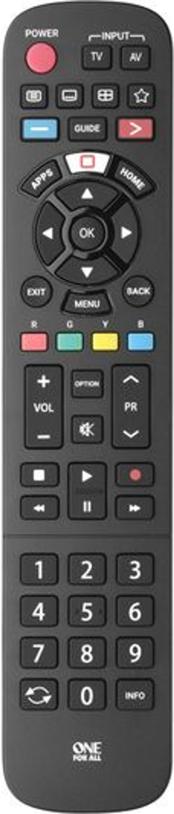 Currys Business | One For All ONE FOR ALL URC4914 Panasonic Universal Remote Control One For All ONE FOR ALL URC4914 Panasonic Universal Remote Control