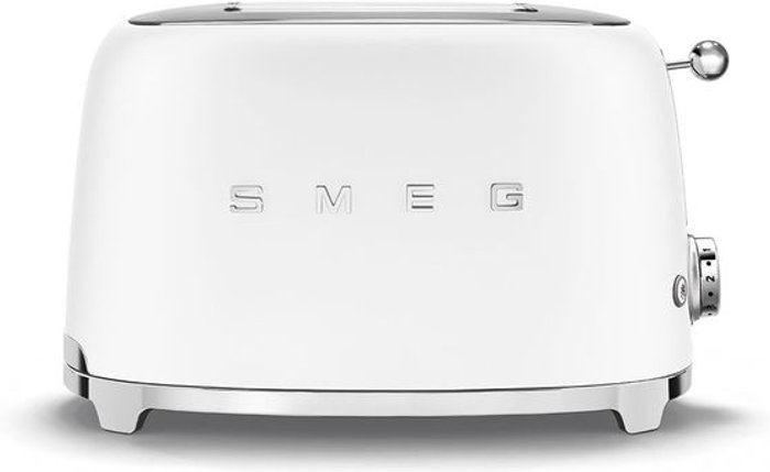 Currys Business | Smeg SMEG 50's Retro TSF01WHMUK 2-Slice Toaster - Matt White Smeg SMEG 50's Retro TSF01WHMUK 2-Slice Toaster - Matt White