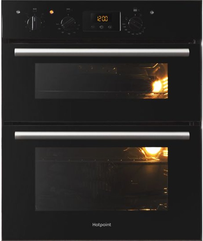 Currys Business | Hotpoint HOTPOINT Class 2 DU2 540 BL Electric Built-under Double Oven - Black Hotpoint HOTPOINT Class 2 DU2 540 BL Electric Built-under Double Oven - Black