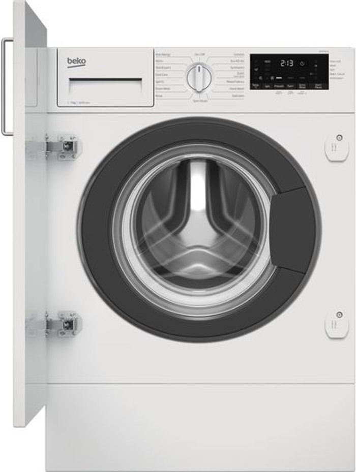 Currys Business | Beko BEKO WTIK76121 Integrated 7 kg 1600 Spin Washing Machine Beko BEKO WTIK76121 Integrated 7 kg 1600 Spin Washing Machine