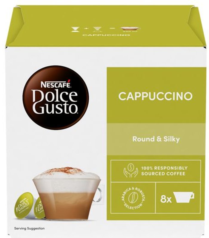 Currys Business | NESCAFE NESCAFE Dolce Gusto Cappuccino - Pack of 8 NESCAFE NESCAFE Dolce Gusto Cappuccino - Pack of 8