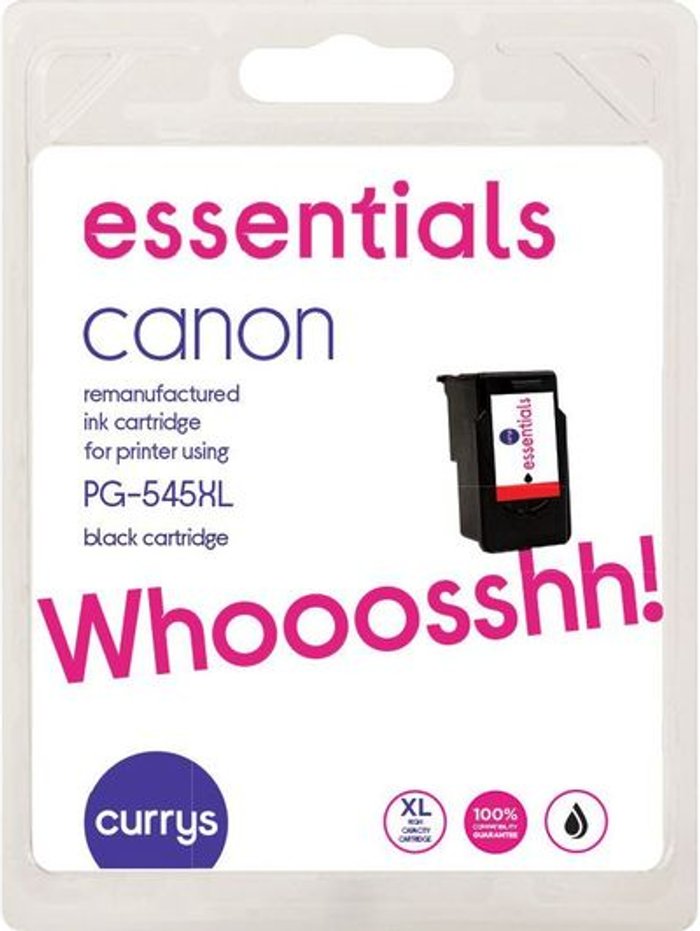 Currys Business | Essentials ESSENTIALS PG-545XL Black Canon Ink Cartridge Essentials ESSENTIALS PG-545XL Black Canon Ink Cartridge