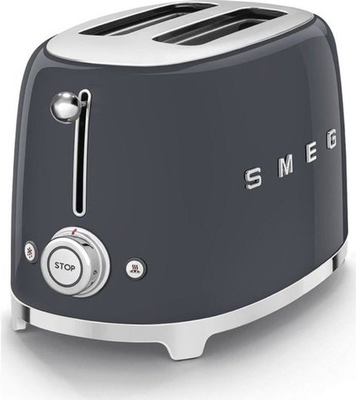 Currys Business | Smeg SMEG TSF01GRUK 2-Slice Toaster - Slate Grey Smeg SMEG TSF01GRUK 2-Slice Toaster - Slate Grey