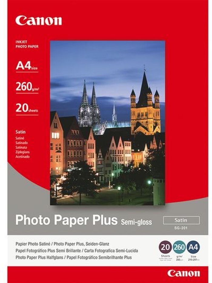 Currys Business | Canon Canon A4 Semi-Gloss Photo Paper Plus - 20 Sheets Canon Canon A4 Semi-Gloss Photo Paper Plus - 20 Sheets