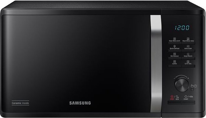 Currys Business | Samsung SAMSUNG MG23K3575AK/EU Heat Wave Microwave with Grill - Black Samsung SAMSUNG MG23K3575AK/EU Heat Wave Microwave with Grill - Black