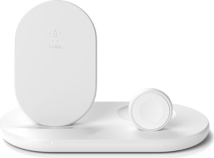 Currys Business | Belkin BELKIN Wiz001myWH 3-in-1 Apple Wireless Charger Belkin BELKIN Wiz001myWH 3-in-1 Apple Wireless Charger