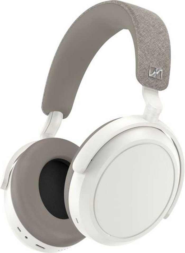 Currys Business | Sennheiser SENNHEISER Momentum 4 Wireless Bluetooth Noise-Cancelling Headphones - White, White Sennheiser SENNHEISER Momentum 4 Wireless Bluetooth Noise-Cancelling Headphones - White, White