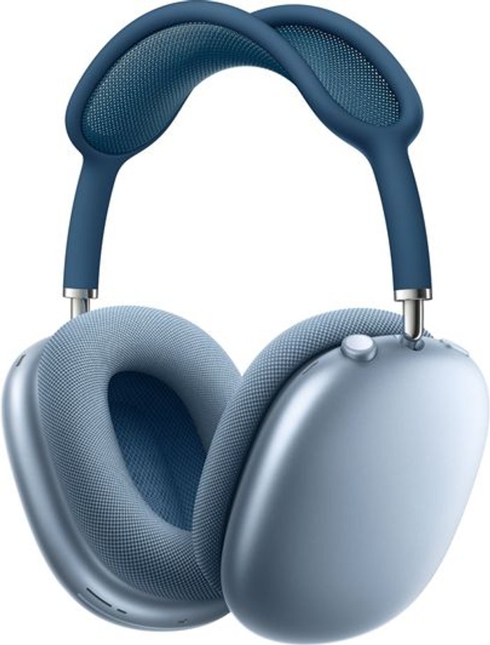 Currys Business | Apple APPLE AirPods Max Wireless Bluetooth Noise-Cancelling Headphones - Sky Blue, Blue Apple APPLE AirPods Max Wireless Bluetooth Noise-Cancelling Headphones - Sky Blue, Blue