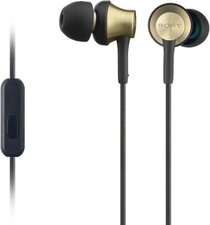 Currys Business | Sony SONY MDR-EX650APT Headphones - Black & Gold Sony SONY MDR-EX650APT Headphones - Black & Gold