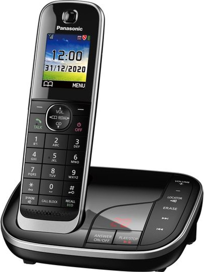 Currys Business | Panasonic PANASONIC KX-TGJ420EB Cordless Phone - Single Handset Panasonic PANASONIC KX-TGJ420EB Cordless Phone - Single Handset