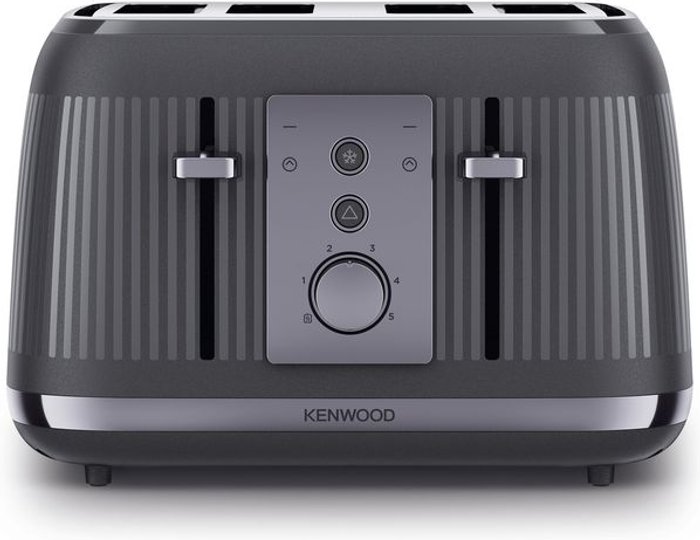 Currys Business | Kenwood KENWOOD Dusk TFP30.000GR 4-Slice Toaster - Slate Grey Kenwood KENWOOD Dusk TFP30.000GR 4-Slice Toaster - Slate Grey