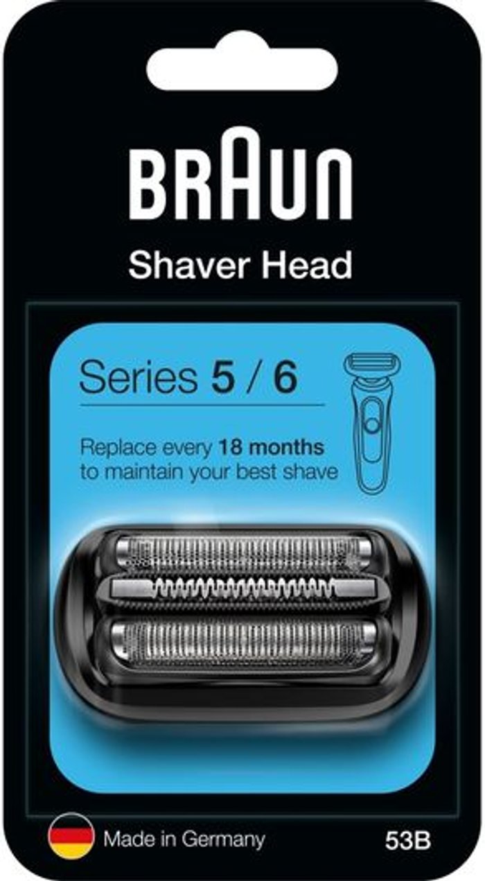 Currys Business | Braun Braun Series 5/6 53B Electric Shaver Head Replacement - Black Braun Braun Series 5/6 53B Electric Shaver Head Replacement - Black