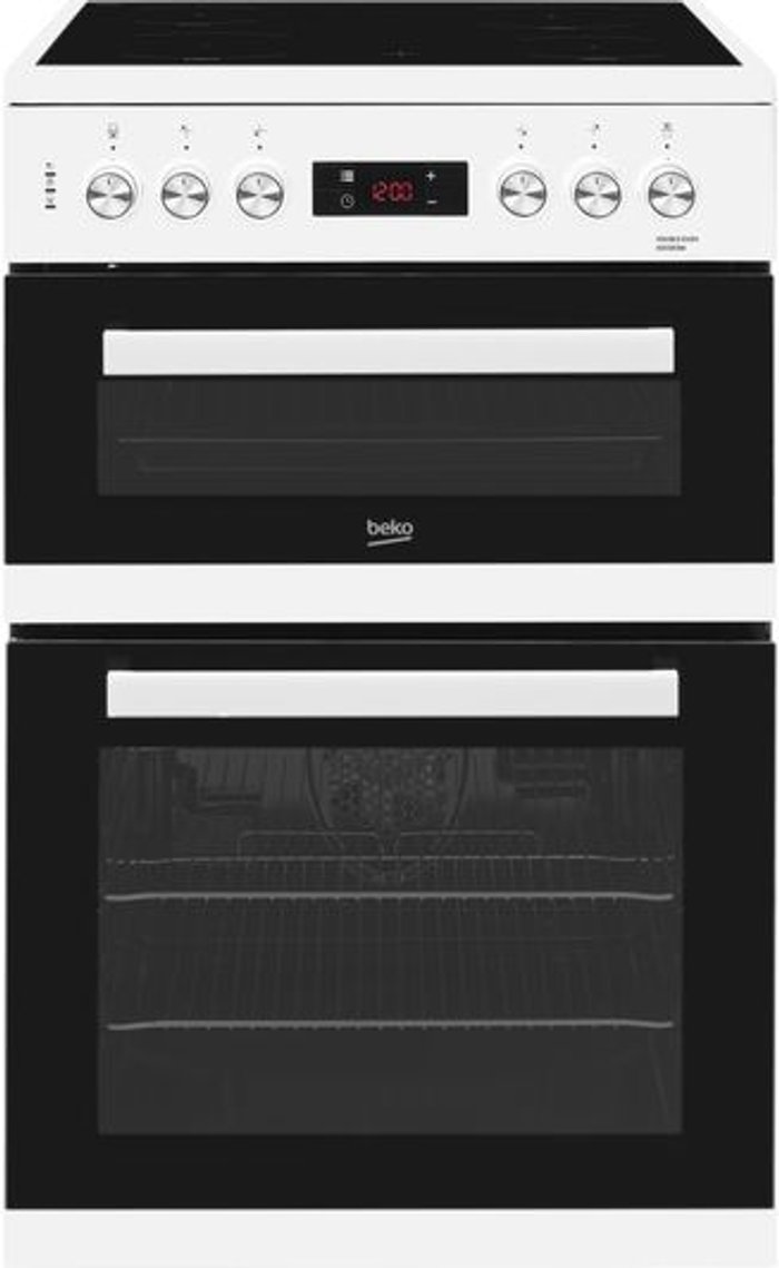 Currys Business | Beko Beko KDC653W 60cm Electric Cooker with Ceramic Hob - White - A/A Rated Beko Beko KDC653W 60cm Electric Cooker with Ceramic Hob - White - A/A Rated
