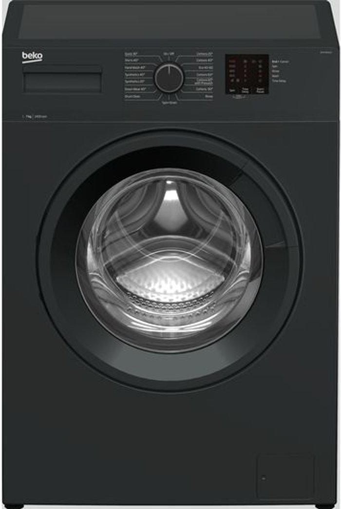 Currys Business | Beko BEKO WTK74011A 7 kg 1400 Spin Washing Machine - Anthracite, Black Beko BEKO WTK74011A 7 kg 1400 Spin Washing Machine - Anthracite, Black