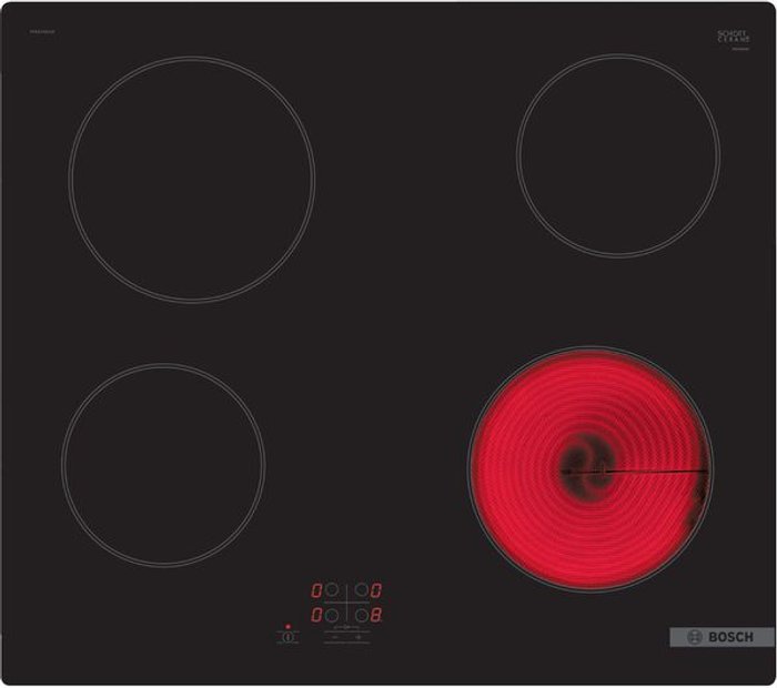 Currys Business | Bosch BOSCH Serie 2 PKE61RAA8B Electric Ceramic Hob - Black Bosch BOSCH Serie 2 PKE61RAA8B Electric Ceramic Hob - Black