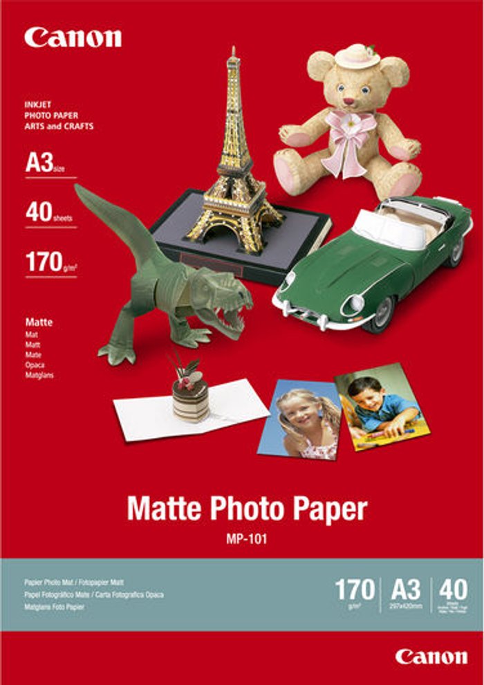 Currys Business | Canon CANON A3 MP-101 Photo Paper - 40 Sheets Canon CANON A3 MP-101 Photo Paper - 40 Sheets