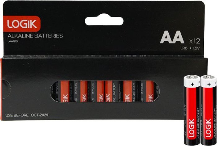 Currys Business | Logik LOGIK LAA1216 AA Alkaline Batteries - Pack of 12 Logik LOGIK LAA1216 AA Alkaline Batteries - Pack of 12
