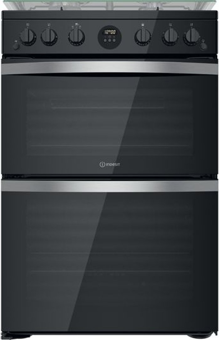 Currys Business | Indesit INDESIT ID67G0MCB 60 cm Gas Cooker - Black Indesit INDESIT ID67G0MCB 60 cm Gas Cooker - Black