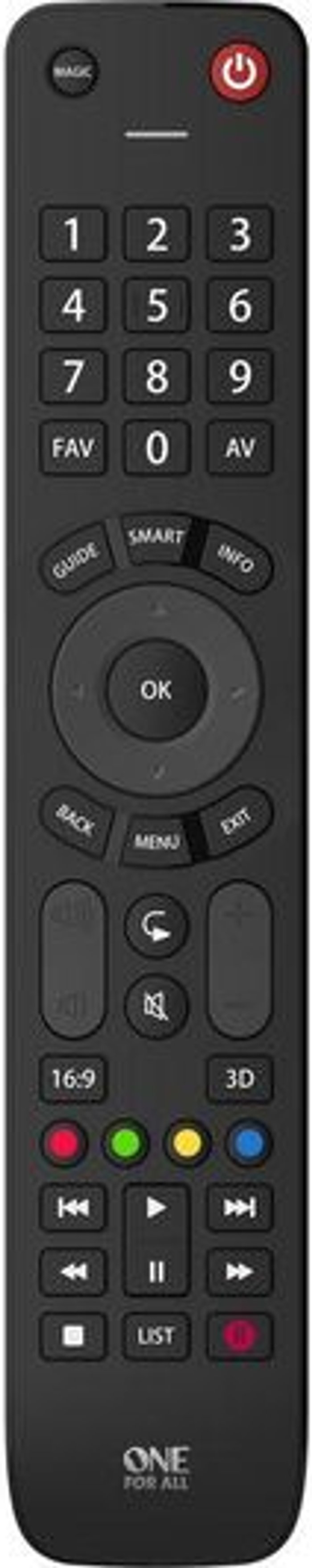 Currys Business | One For All ONE FOR ALL Evolve URC7115 Universal Remote Control One For All ONE FOR ALL Evolve URC7115 Universal Remote Control