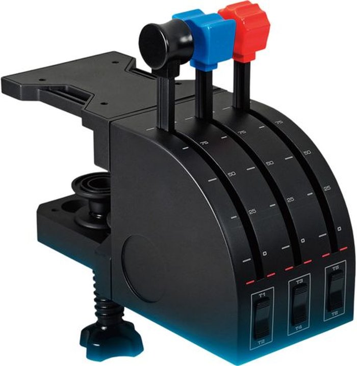 Currys Business | Saitek SAITEK PZ45 Pro Flight Throttle Quadrant Flight Controller Saitek SAITEK PZ45 Pro Flight Throttle Quadrant Flight Controller