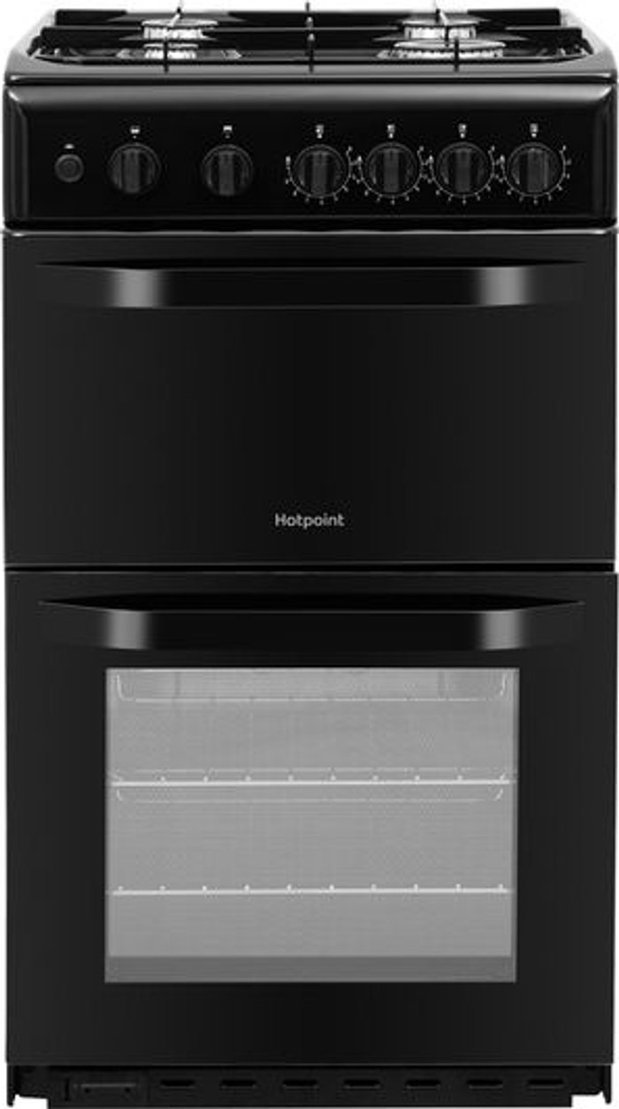 Currys Business | Hotpoint HOTPOINT HD5G00KCB 50 cm Gas Cooker - Black Hotpoint HOTPOINT HD5G00KCB 50 cm Gas Cooker - Black