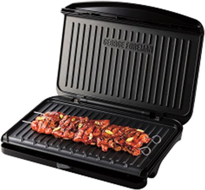Currys Business | George Foreman GEORGE FOREMAN 25820 Large Fit Grill - Black George Foreman GEORGE FOREMAN 25820 Large Fit Grill - Black