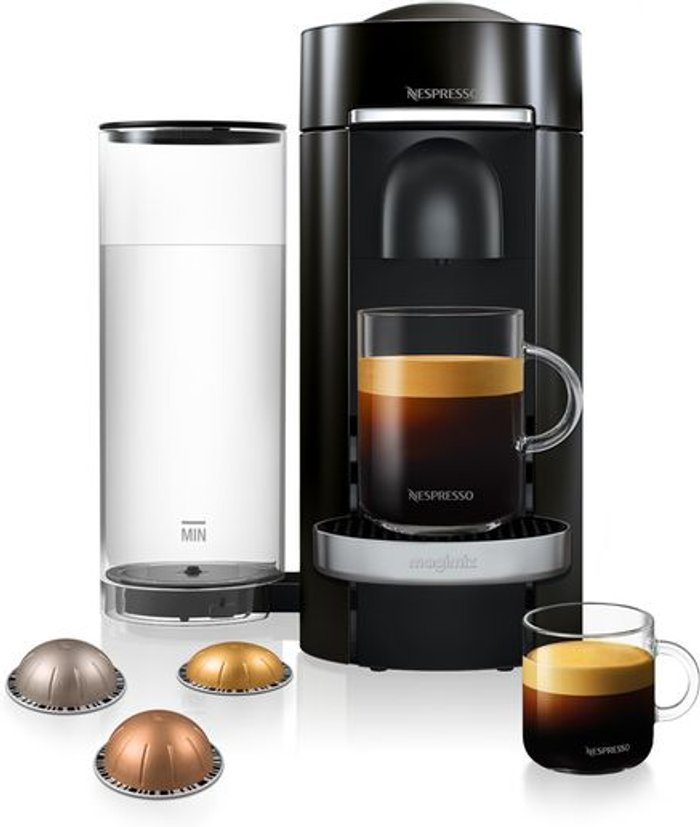 Currys Business | Nespresso NESPRESSO by Magimix Vertuo Plus M600 Coffee Machine - Piano Black Nespresso NESPRESSO by Magimix Vertuo Plus M600 Coffee Machine - Piano Black