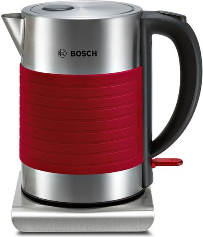 Currys Business | Bosch BOSCH TWK7S04GB Traditional Kettle - Red Bosch BOSCH TWK7S04GB Traditional Kettle - Red