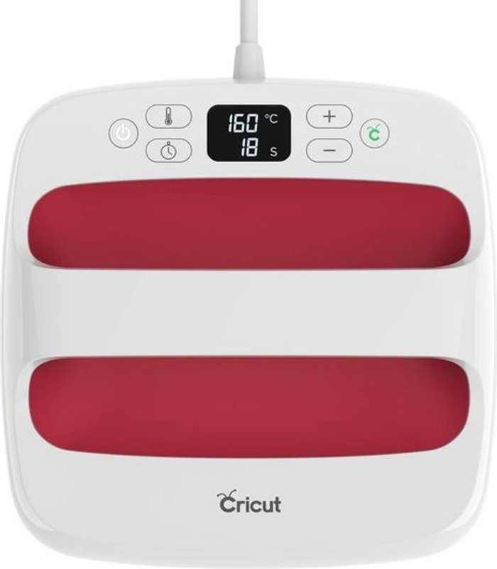 Currys Business | CRICUT CRICUT EasyPress 2 Medium - Raspberry, Red,White CRICUT CRICUT EasyPress 2 Medium - Raspberry, Red,White