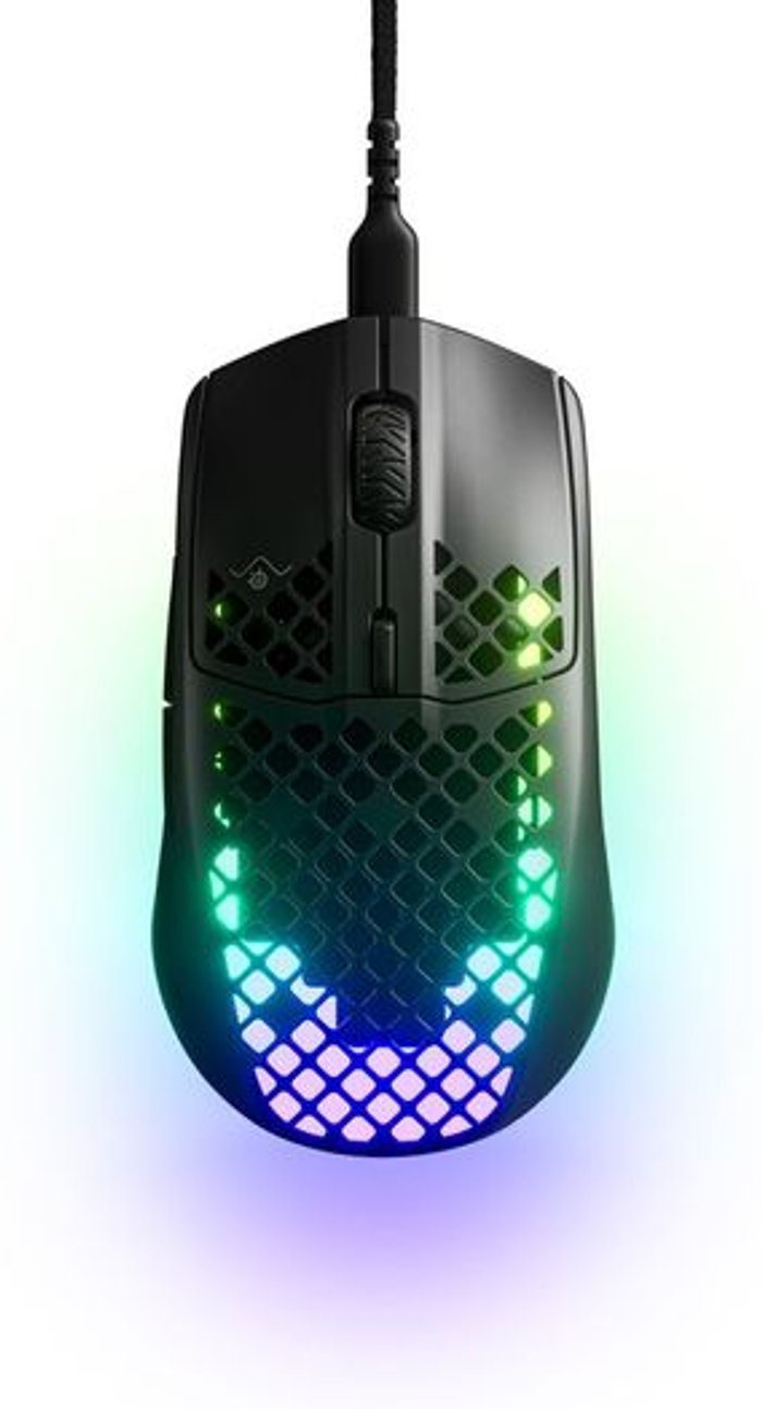 Currys Business | SteelSeries STEELSERIES Aerox 3 2022 RGB Optical Gaming Mouse, Black SteelSeries STEELSERIES Aerox 3 2022 RGB Optical Gaming Mouse, Black