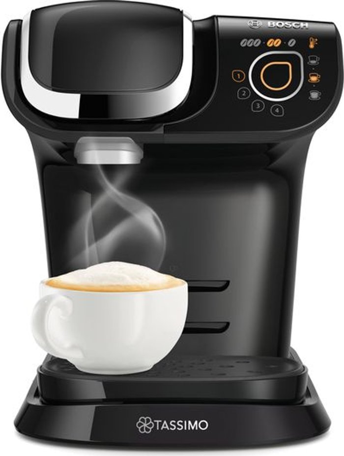 Currys Business | Tassimo TASSIMO by Bosch My Way 2 TAS6502GB Coffee Machine with Brita Filter - Black Tassimo TASSIMO by Bosch My Way 2 TAS6502GB Coffee Machine with Brita Filter - Black
