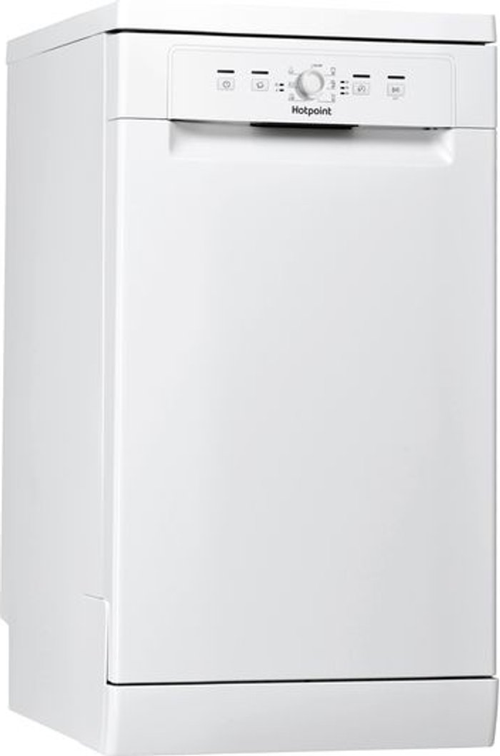 Currys Business | Hotpoint HOTPOINT HSFE 1B19 UK N Slimline Dishwasher - White Hotpoint HOTPOINT HSFE 1B19 UK N Slimline Dishwasher - White