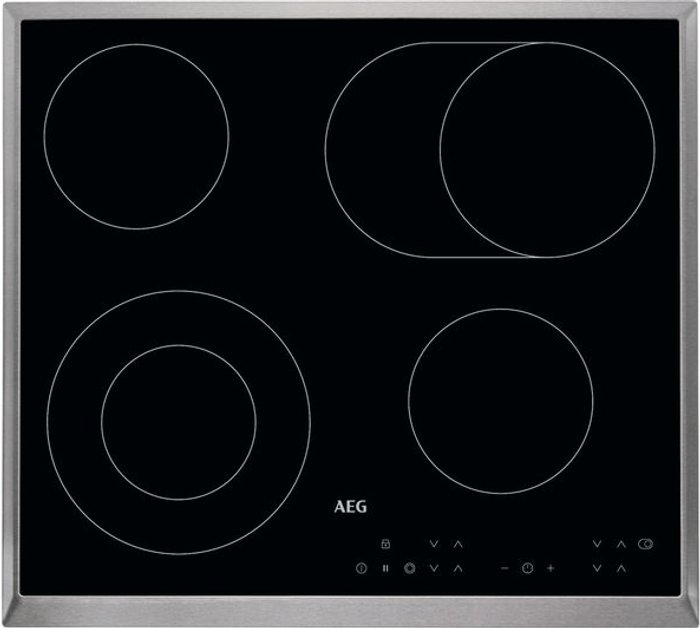 Currys Business | AEG AEG HK634060XB Electric Ceramic Hob - Black AEG AEG HK634060XB Electric Ceramic Hob - Black